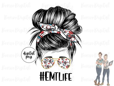 EMT Life Digital Design, EMT Girl Download, Emergency Medical ...