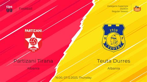 Partizani Tirana Vs Teuta Durres At Kategoria Superiore