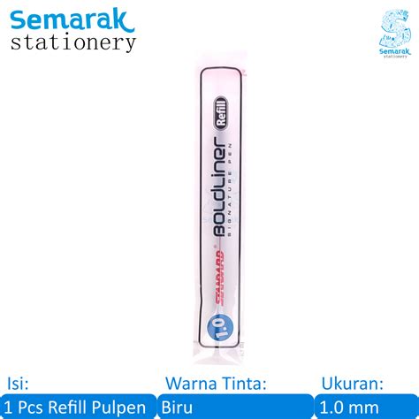 Standard Refill Boldliner Signature Pen Isi Ulang Pulpen Tanda Tangan