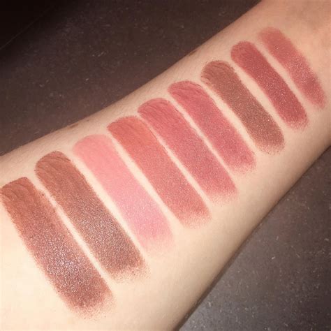 Bobbi Brown Lip Color Left To Right Rich Cocoa Hot Cocoa Pale Pink Brownie Pink Brown