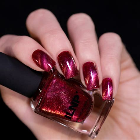 Be Mine Rich Crimson Red Magnetic Nail Polish By Ilnp