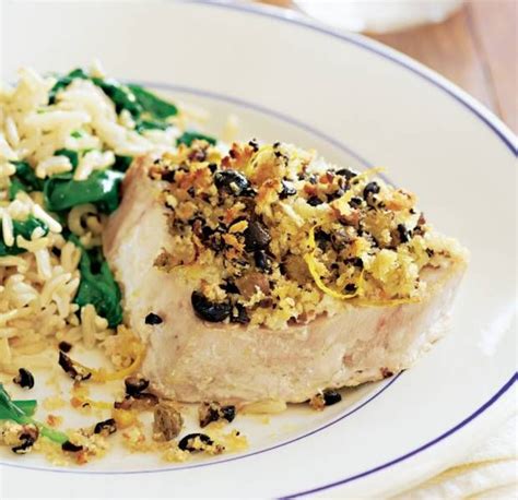 Tuna Steaks With Spinach Rice Asda Good Living