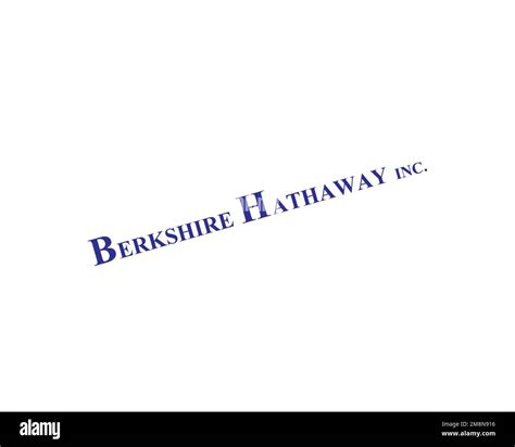 Berkshire Hathaway, Rotated Logo, White Background Stock Photo - Alamy