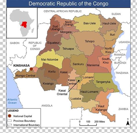 Languages Of The Democratic Republic Of The Congo Map Second Congo War ...