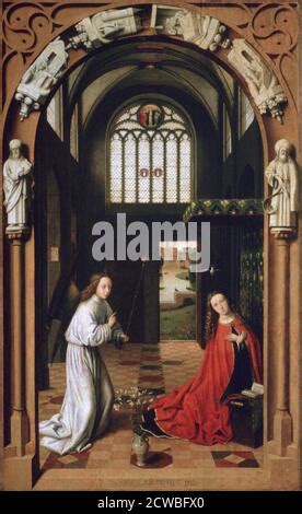 The Annunciation By Hans Memling 1475 Stock Photo Alamy