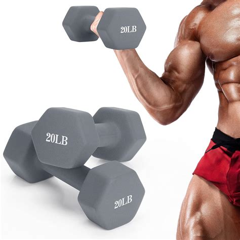 Amazon 20LB Dumbbells Weights Neoprene Coated Dumbbell Hand