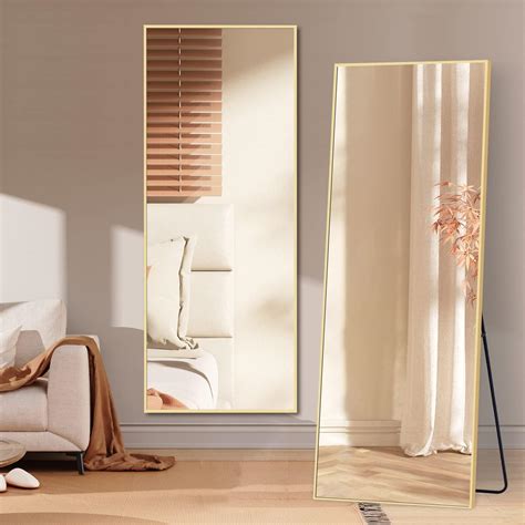 Amazon Fabuday Arched Full Length Mirror With Stand X Gold