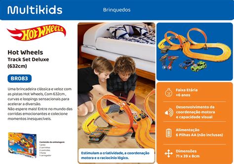 Hot Wheels Track Set Cm Deluxe Baruk Batuk A Sua Loja De Brinquedos Educativos Infantis