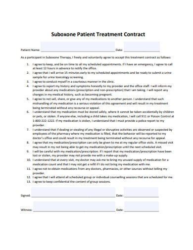 Free Treatment Contract Templates In Pdf Ms Word Free Premium