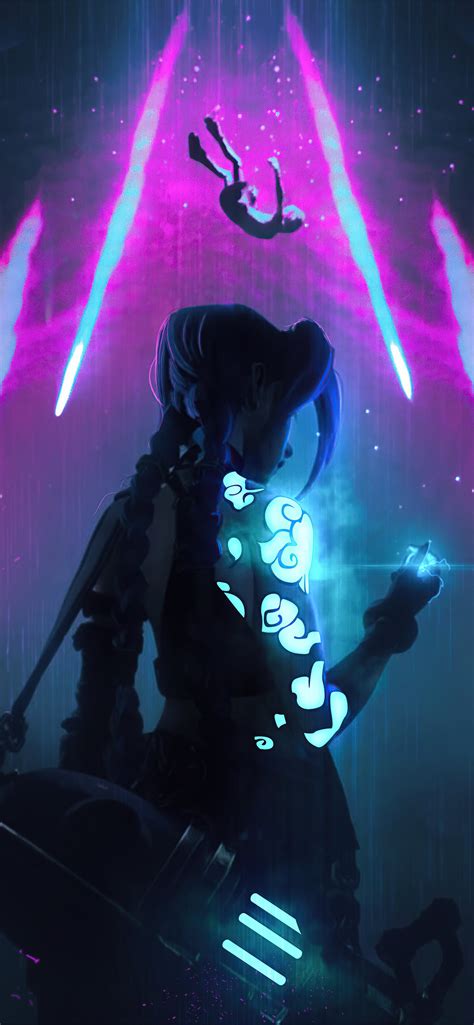 Arcane Jinx League Of Legends Iphone Wallpapers Free Download