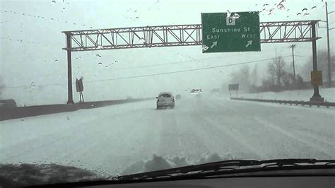 Driving During The Snow Storm Blizzard In Springfield Missouri Youtube