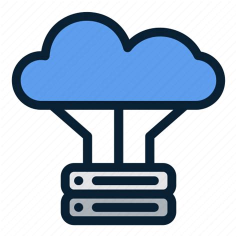 Cloud Digital Server Data Storage Icon Download On Iconfinder