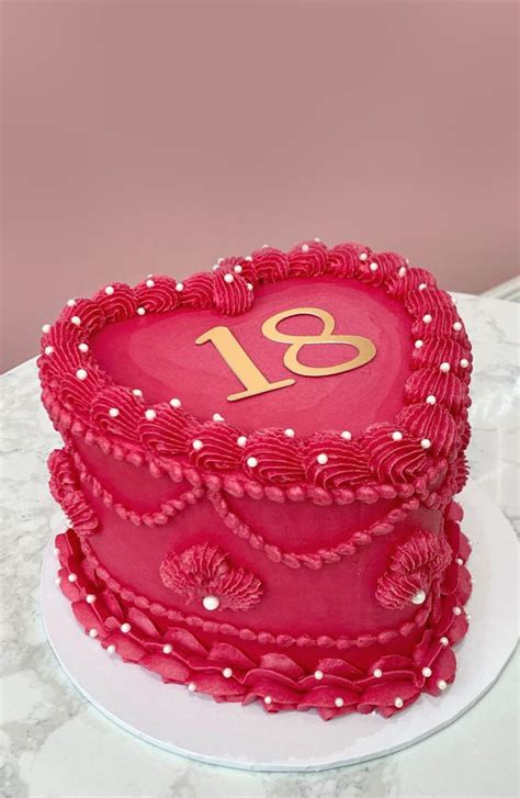 18th Birthday Cake Ideas For A Memorable Celebration Pink Vintage