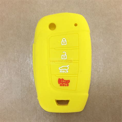 Fit HYUNDAI Accent Kona 4 Button Remote Smart Key Fob Silicone Skin