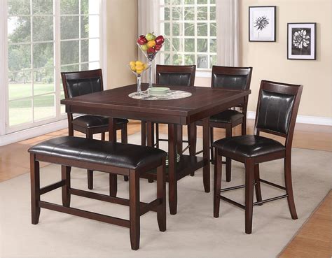 Piece Counter Height Dining Set With Bench