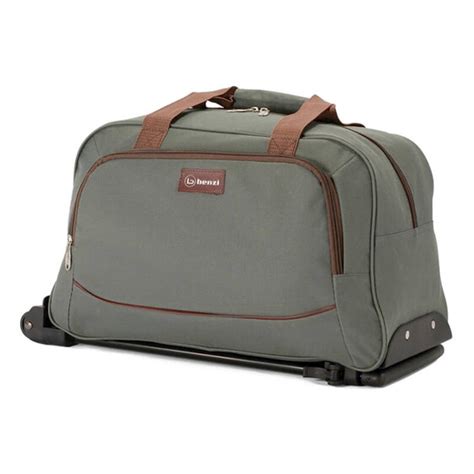 Benzi Saco De Viagem Pequeno Cabine C Rodas 51cm BZ5372 Cinza Castanho