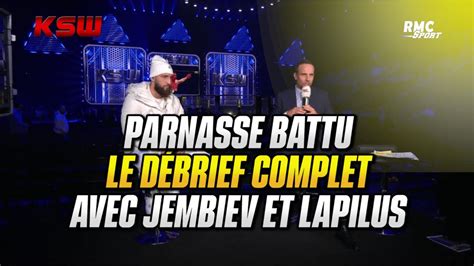 MMA KSW 89 Le débrief complet de la défaite de Parnasse contre