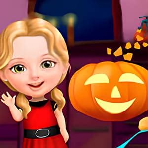 Sweet Baby Girl Halloween Fun - Play Now For Free