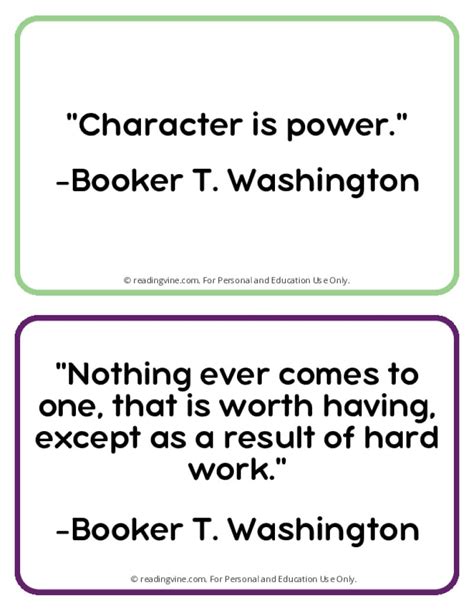 Booker T Washington Quotes Page Five-Image - ReadingVine