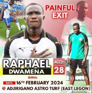 Raphael Dwamena Funeral Arrangements Announced See Details Ghana