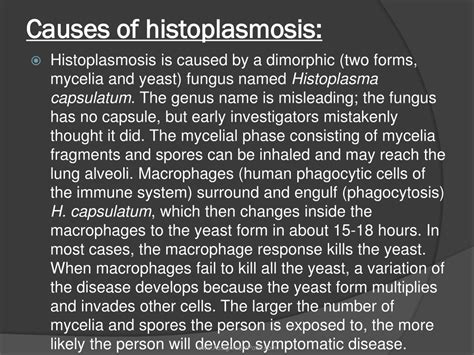 PPT - Presentation on Histoplasmosis PowerPoint Presentation, free