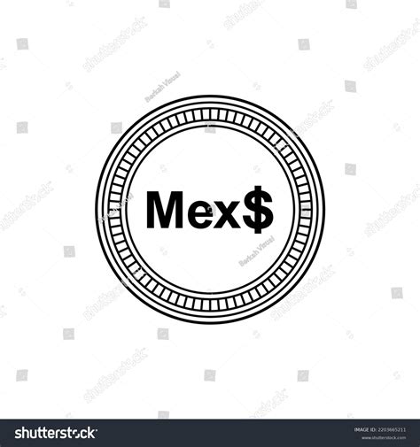 Mexico Currency Icon Symbol Mexican Peso Stock Vector (Royalty Free ...