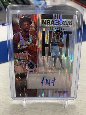 Panini Nba Hoops Premium H Ja Morant Hot Rookie Signatures