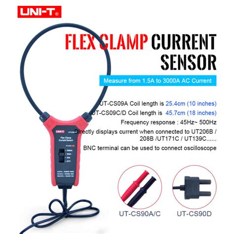 Uni T Ut Cs A C D Flex Clamp Sensor High Current Flexible Current