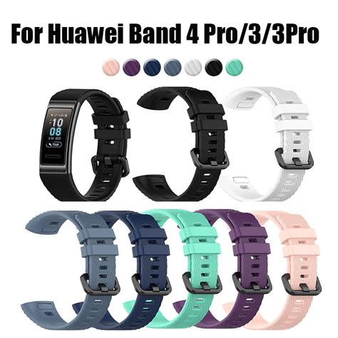 For Huawei Band 4 Pro 3 3pro Silicone Strap For Huawei 3 3 Pro Bracelet Watch Band Replacement