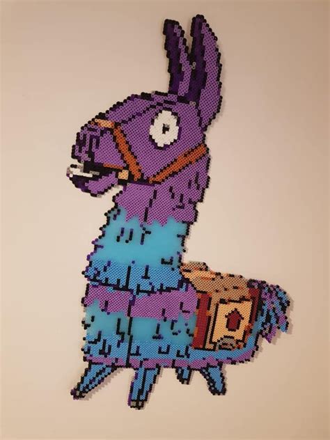 Fornite Llama Perler Hama Bead Art Etsy