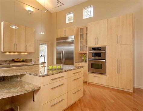 Contemporary Wooden Kitchen Cabinets Home Design Lover Maple