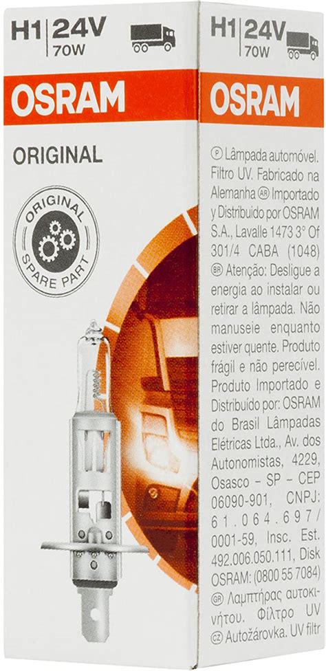 Osram 64155 lamp Off-Road ‘Super Bright’, H1, 24V/70W, P14,5s, 1 piece ...