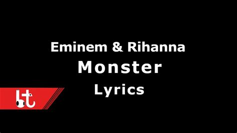 Eminem Rihanna Monster Lyrics YouTube