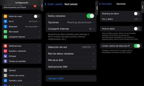 Cómo activar el roaming de datos en el iPhone 11 12 13 y 14