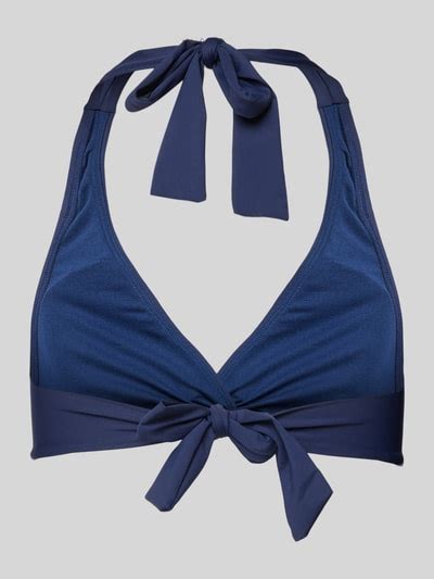 Lauren Ralph Lauren Bikini Oberteil Mit Neckholder Dunkelblau Online