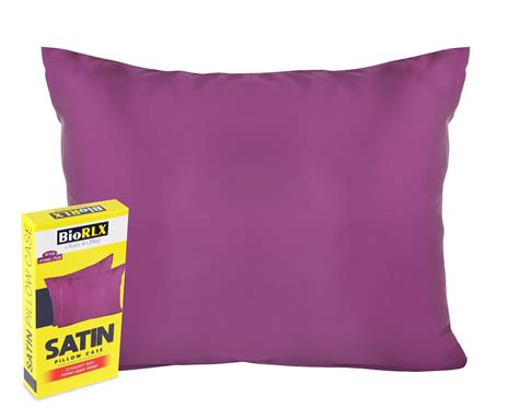 Biorlx Plum Satin Pillow Case for Hair & Facial Skin to - Etsy