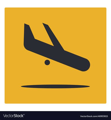 Plane arrival icon sign Royalty Free Vector Image