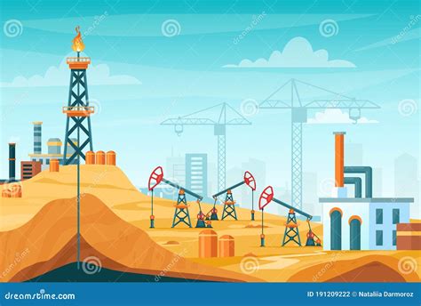 cartoon oil rig stock illustrations  cartoon oil rig stock