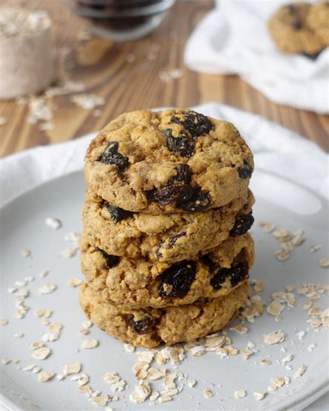 Soft Chewy High Protein Oatmeal Raisin Cookies