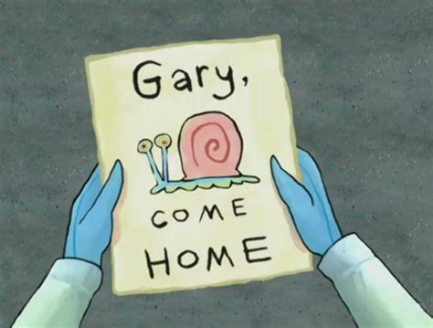 "Gary Come Home" Replaced With "Where's Gary?" : r/spongebob