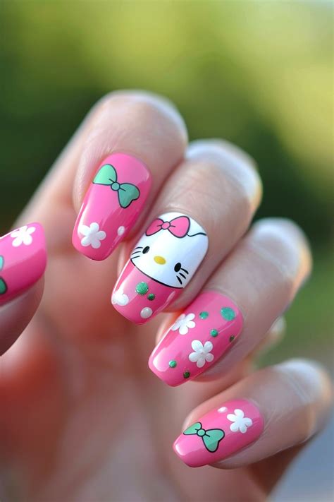 20 Adorable Hello Kitty Nail Ideas For An Elegant And Unique Look