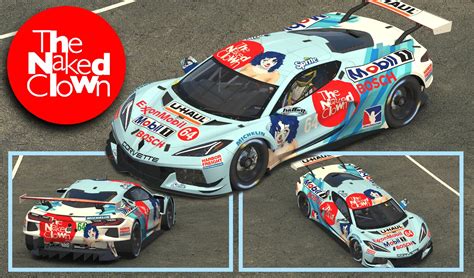 Corvette C8 Gte Naked Clown By Clyde Coman Trading Paints