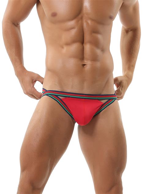 Jock Strap Men Stretch Athletic Supporters Hot Bulge Pouch Thongs Low Rise Sport Workout Thong
