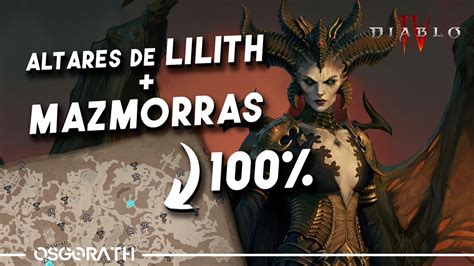 DIABLO 4 RENOMBRE ALTARES DE LILITH Y ASPECTOS DE MAZMORRAS CIMAS