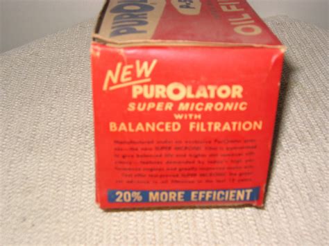 Vintage Purolator Oil Filter P Military Senior Type Housing Ebay