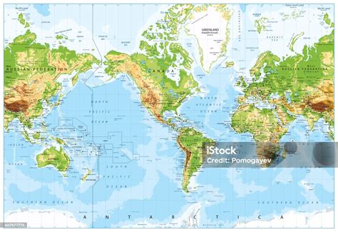 物理的な世界地図アメリカ中心と海底地形 - アメリカ合衆国のベクターアート素材や画像を多数ご用意 - アメリカ合衆国, オーストラリア, 世界 ...