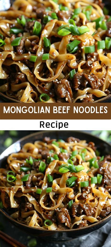 Easy Mongolian Beef Noodles Recipe Savor The Flavor In 2024 Beef