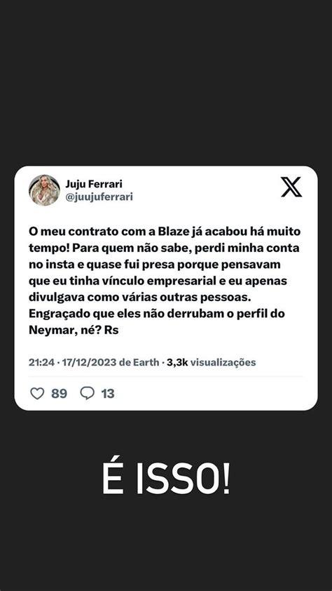 Story de Juju Ferrari Foto Reprodução Instagram