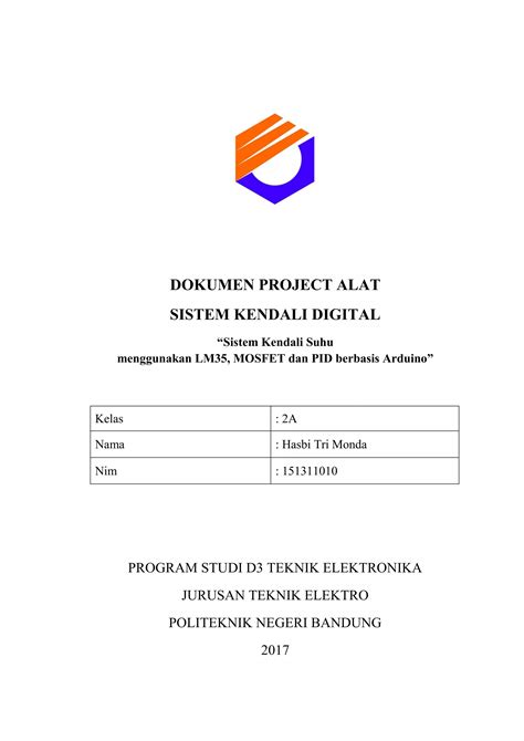 Dokumen B B Project Mandiri Sistem Kendali Suhu Menggunakan Lm