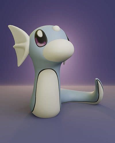 Pokemon Dratini 3d Model 3d Printable Cgtrader